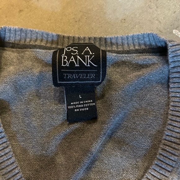 BOGO Jos. A. Bank Pima Cotton V-Neck Sweater - Picture 3 of 6